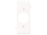 Sectional Single Outlet Center Plate, White