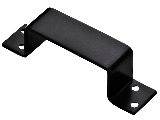 Heavy-Duty Closed Bar Holder, 6-1/2 In Black