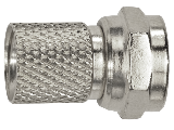 Twist On RG6 Co-Axial Female Replacement Plug, 2 Pack