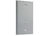 Weatherproof 1 Gang Blank Cover Plate, Gray