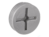 Gray Weatherproof Closure Plug, 3/4 In  4 Pack