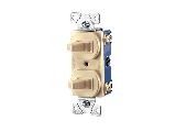 Residential Double Quiet Switch, Ivory