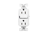 GFCI Duplex Receptacle, 15 amp  White