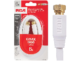 White RG6 Co-Axial Cable, 6 Ft