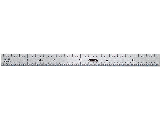 Industrial Rigid Steel Straight Edge Ruler, 6 In