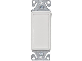 Residential Decorator Quiet Switch, White **