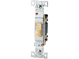 Residential Single Pole CO/ALR Switch, Ivory