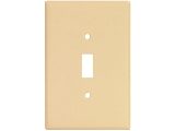 Oversized Switch Plate, 1 Gang Ivory