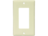 Ivory Decorator Wall Plate, 1 Gang