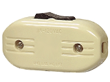 Feed Through Cord Switch, Ivory