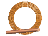 6AWG Solid Bare Copper Ground Electrical Wire, 315 Ft