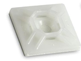 Cable Tie Mount Base , White