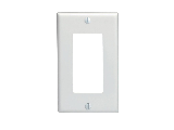 Oversized 1 Gang Decora Wall Plate, White