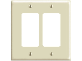 Oversized 2 Gang Decora Wall Plate, Ivory