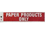 Sign  2 X 8 Vinyl Adhesive: Paper Only