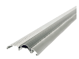 Aluminum and Vinyl Low-Profile Threshold, 36 In Silver