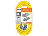 Yellow Lighted Plug Extension Cord 12/3 (Lengths)