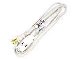 White Vinyl Extension Cord 16/2 (Lengths)