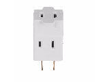 Polarized 3 Outlet Cube Adapter, White