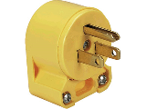 Commercial Grounding Round Angled Plug, 15 Amp