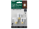 Dusk to Dawn Light Control Candelabra Base With Photocell, White 3 Pk