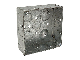 Welded Steel Square Electrical Box, 4 In