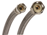 Braided Faucet Supply Line, 3/8 In Comp x 1/2 In FPT (Lengths)