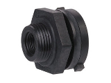 Polypropylene Bulkhead Tank Fitting with EPDM Gaskets (Sizes)