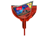 Angled Plastic Bristle Broom with Dust Pan