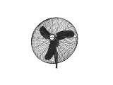 HP Quiet Oscillating Wall Mount Fan 1/4Hp, 24 In