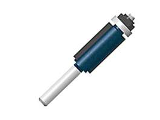 Carbide Tipped 2-Flute Flush Trim Bit, 1/2 In x 1