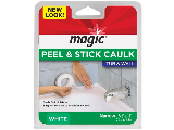 Magic Shower and Wall Caulk Strip, White  (Sizes)