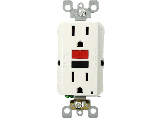 Smartlock GFCI Duplex Receptacle, 15 amp  White