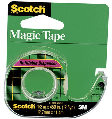 Scotch Transparent Tape With Dispenser 3/4 In x 300 In