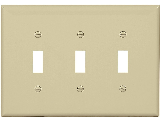 Ivory Switch Plate, 3 Gang