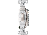 Commercial Side Wire 3 Way Switch, 15 Amp  White