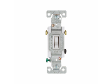 Residential 3 Way 15A Lighted Switch White