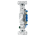 Residential Grounded Quiet Switch, White