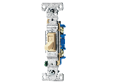 Residential Grounded Quiet Switch, Ivory