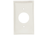 Residential Single Outlet Plate, White