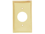 Residential Single Outlet Plate, Ivory