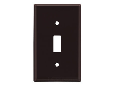 Brown Switch Plate, 1 Gang