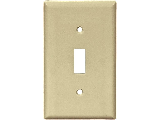 Ivory Nylon Standard Size Toggle Wallplate, 1 Gang