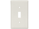 White Switch Plate, 1 Gang