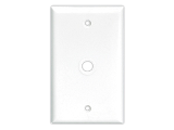 White Standard Size Telephone & Coax Wallplate Thermoset