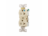 Weather Resistant 20 Amp Duplex Receptacle, Ivory