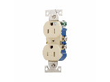 Weather Resistant 15 Amp Duplex Receptacle, Ivory