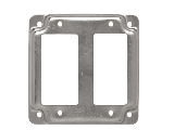 Metal Square Plate, 4 In 2-GFCI