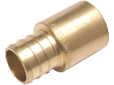 PEX Brass Sweat Male Adapter, Barb x Male (Sizes)