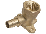 PEX Brass Drop-Ear Elbow, 1/2 In Barb x 1/2 In FPT